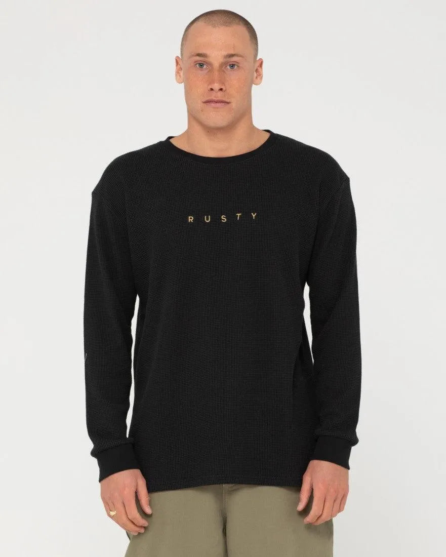 Short Cut Waffle Long Sleeve - Beachin Surf