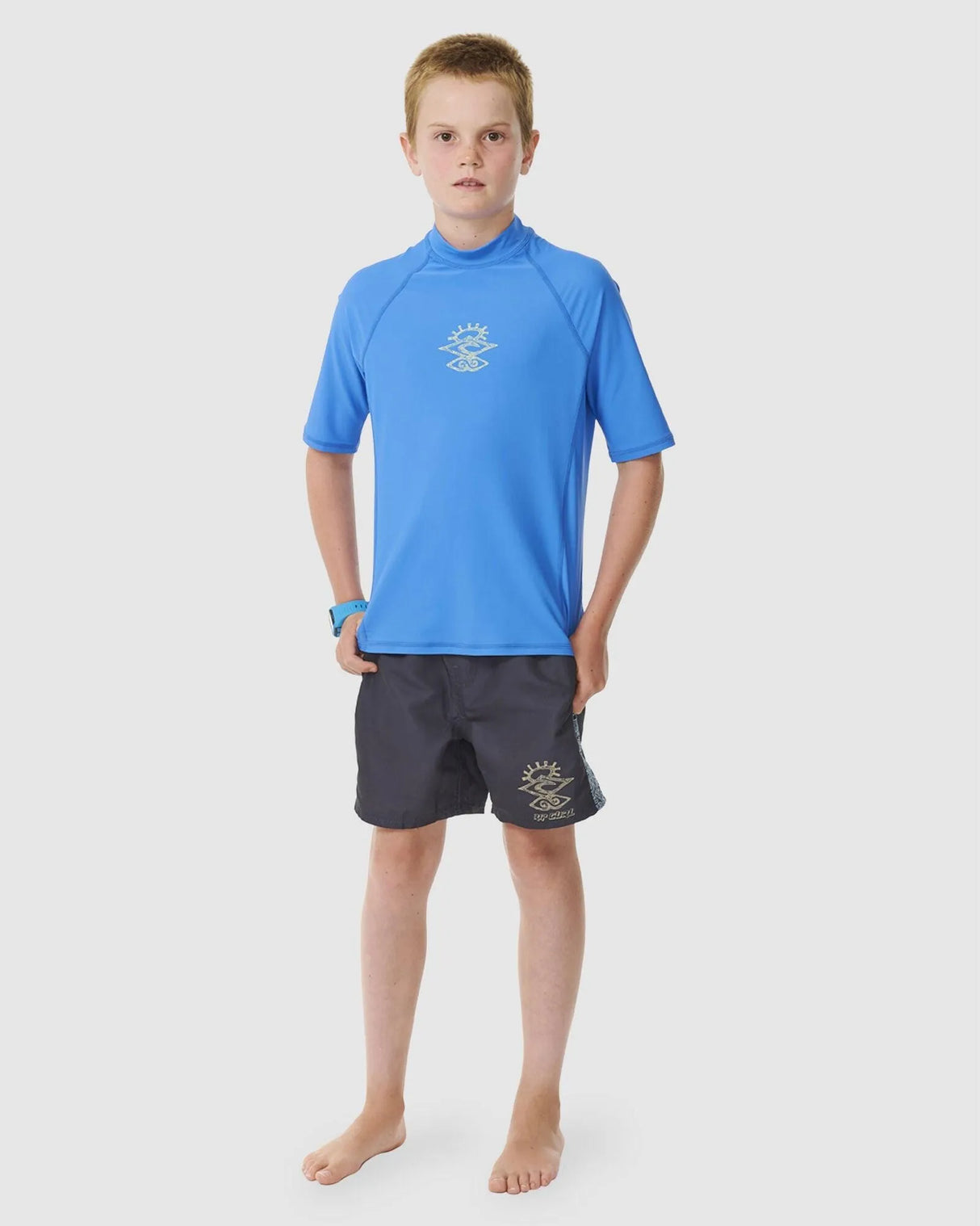 Shred Rock Upf S/S-Boy - Beachin Surf