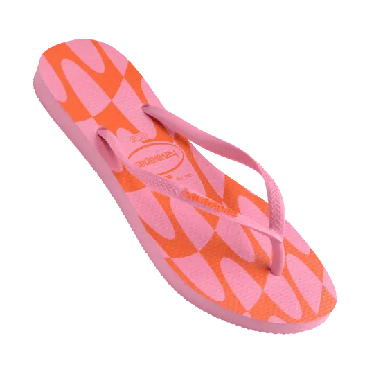 Slim Distorted Wave Thongs - Beachin Surf