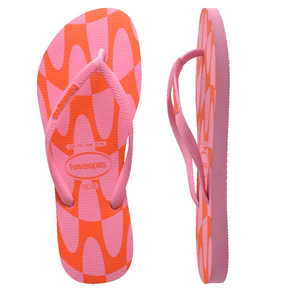 Slim Distorted Wave Thongs