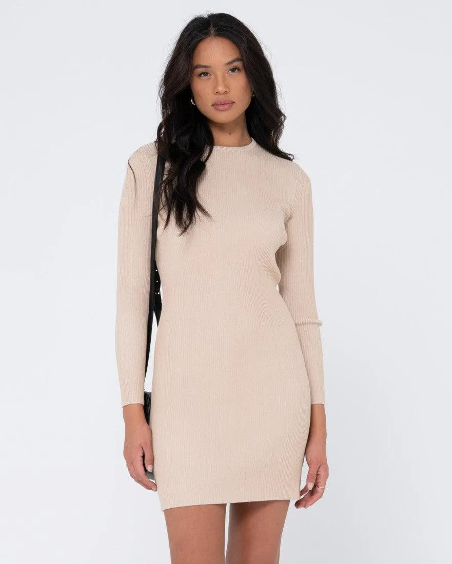 Solace Long Sleeve Knitted Dress - Beachin Surf