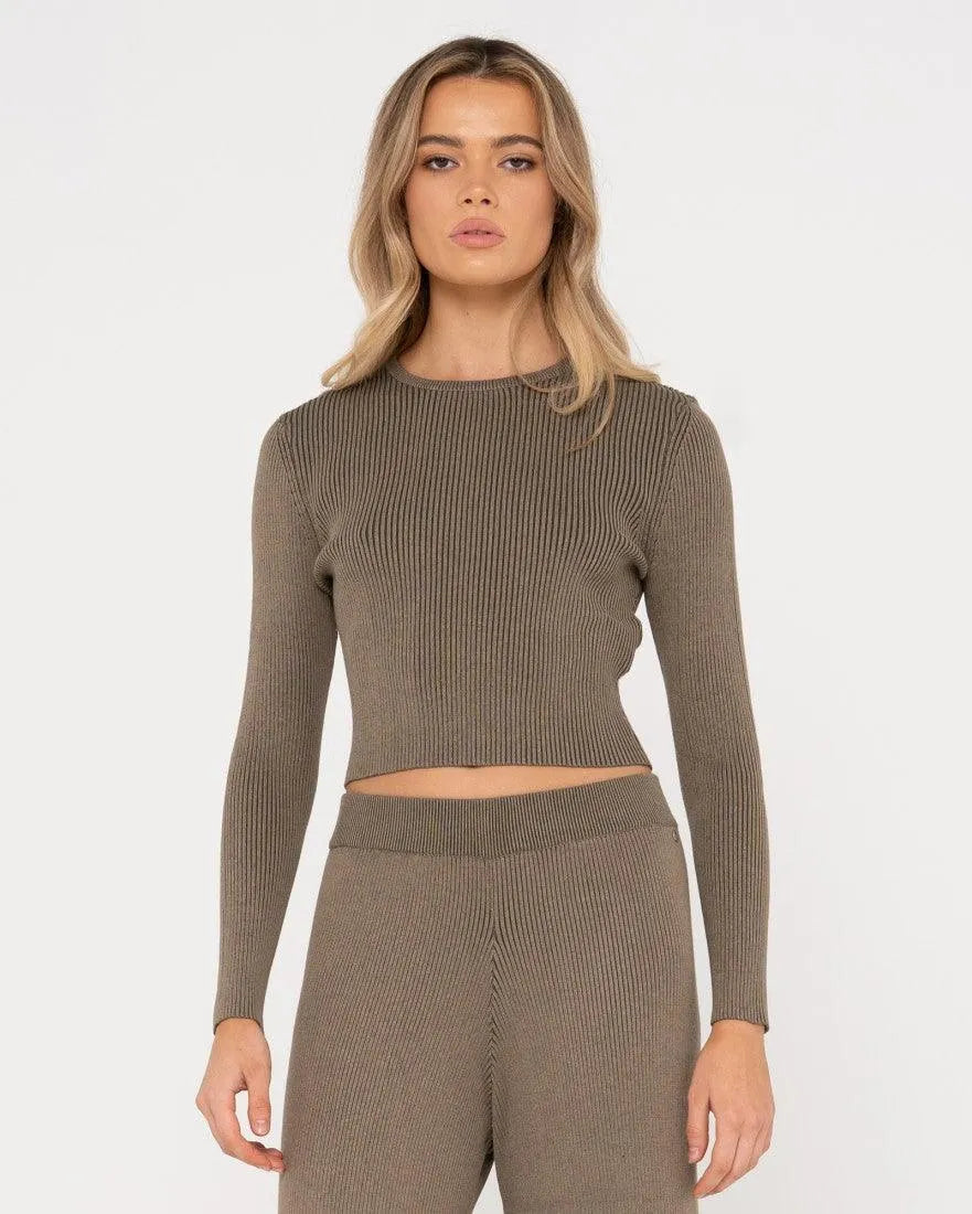 Solace Long Sleeve Knitted Top - Beachin Surf