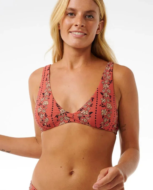 Soleil D-DD Twist Crop Bikini Top - Beachin Surf
