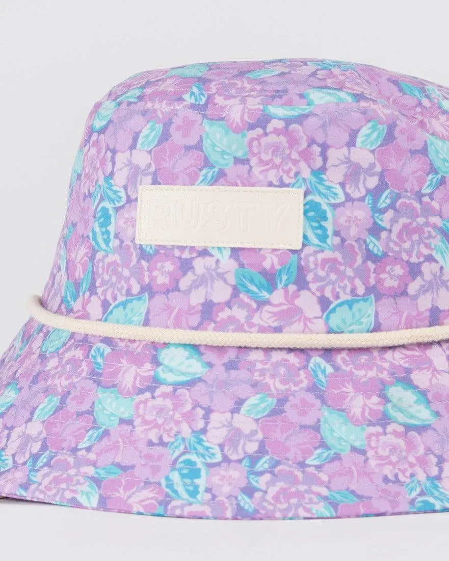 Soleil Patterned Bucket Hat Girls - Beachin Surf