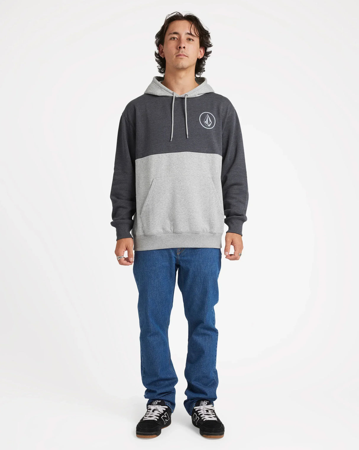 Stone CB Pullover Fleece - Heather Grey
