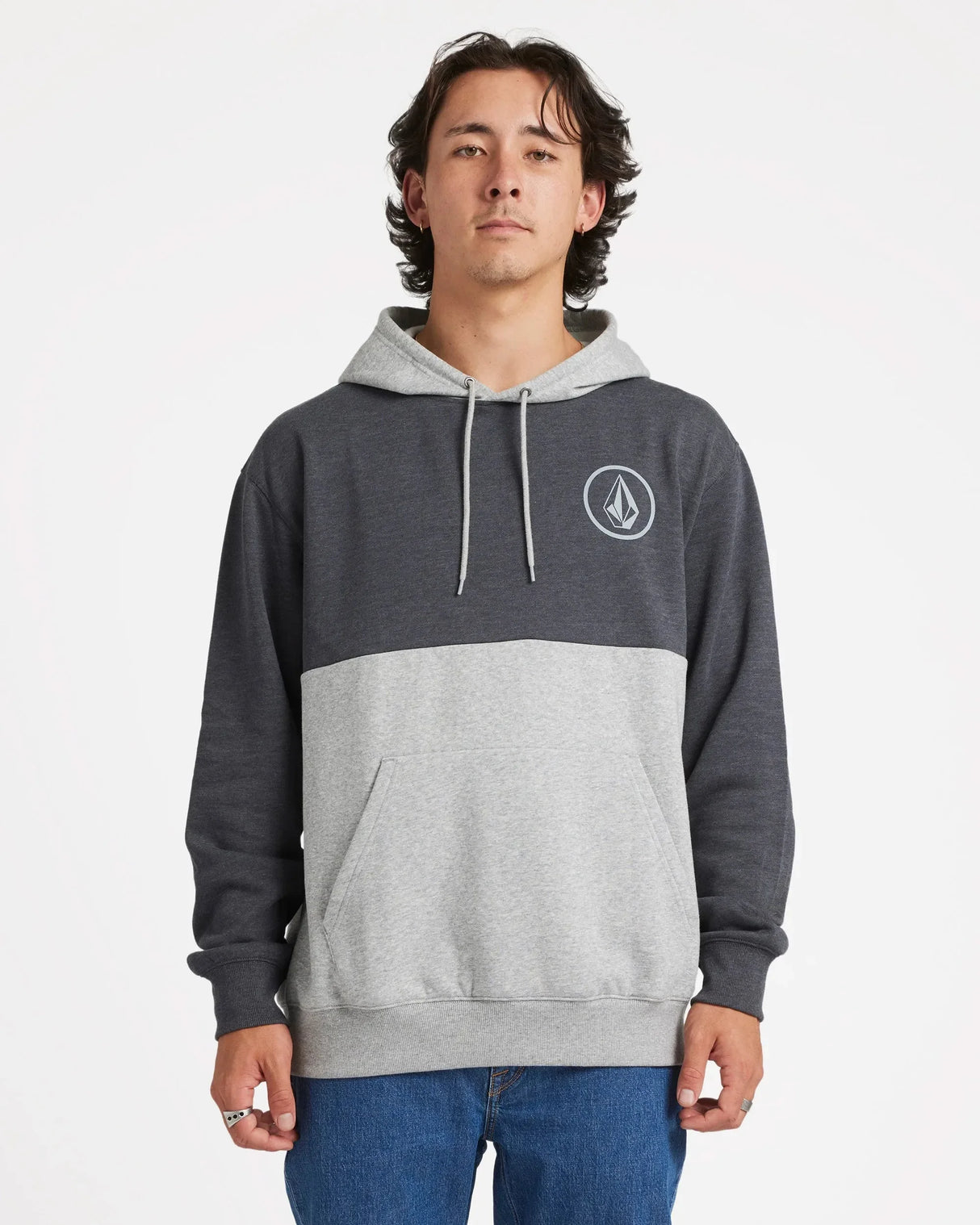 Stone CB Pullover Fleece - Heather Grey