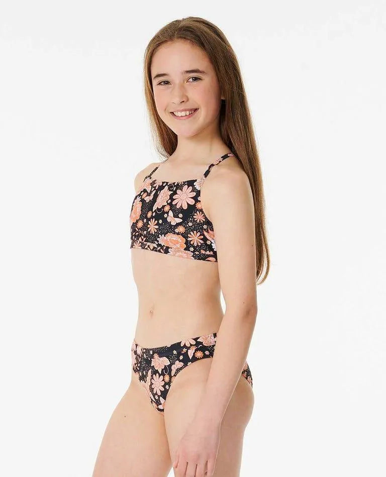 Sun Catchers Short Sleeve 3 Piece Swim Set - Girls (8-16 Years) - Beachin Surf