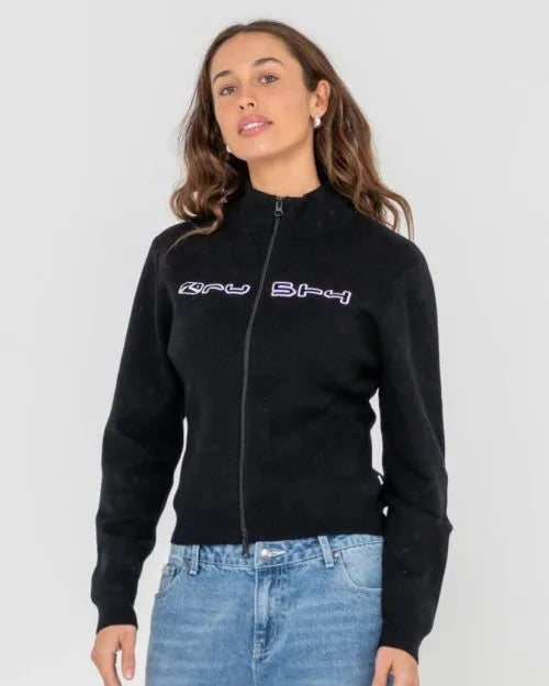 Sundial Zip Though Skimmer Knit - Beachin Surf