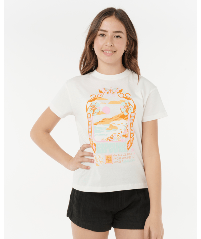 Sunset Skies Art Tee - Girls - Beachin Surf