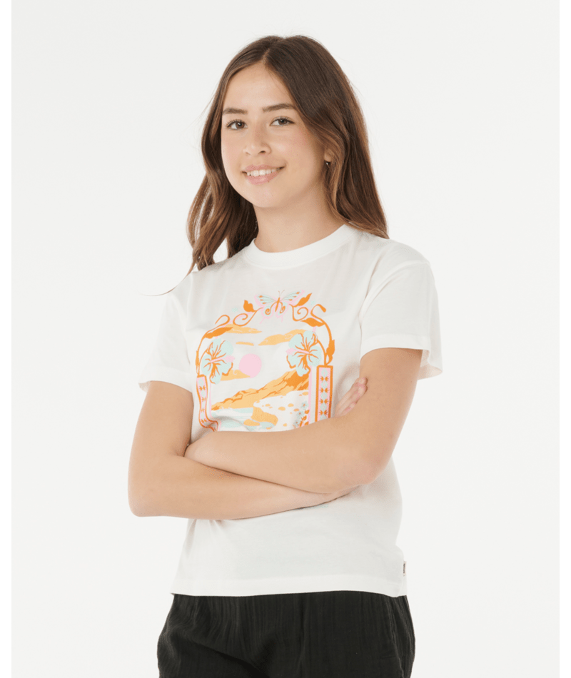 Sunset Skies Art Tee - Girls - Beachin Surf