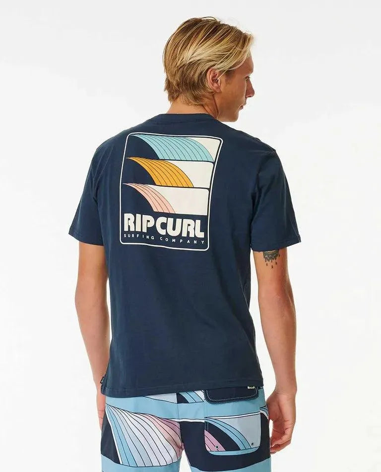 Surf Revival Lined Up Tee - Beachin Surf