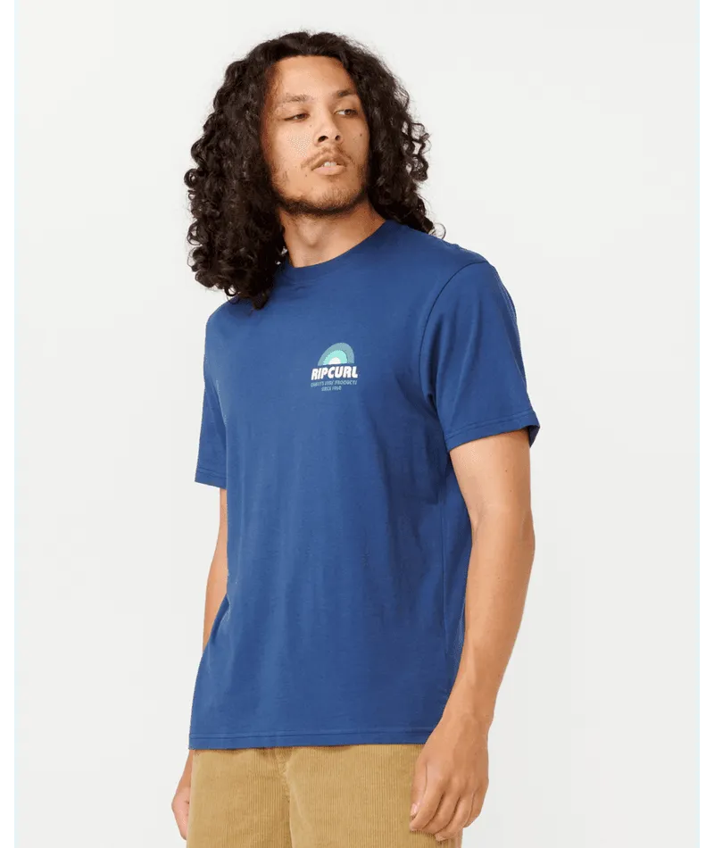 Surf Revival Lined Up Tee - Beachin Surf