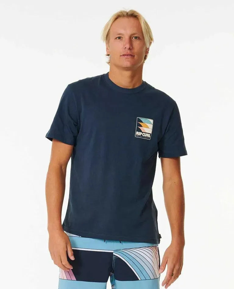 Surf Revival Lined Up Tee - Beachin Surf