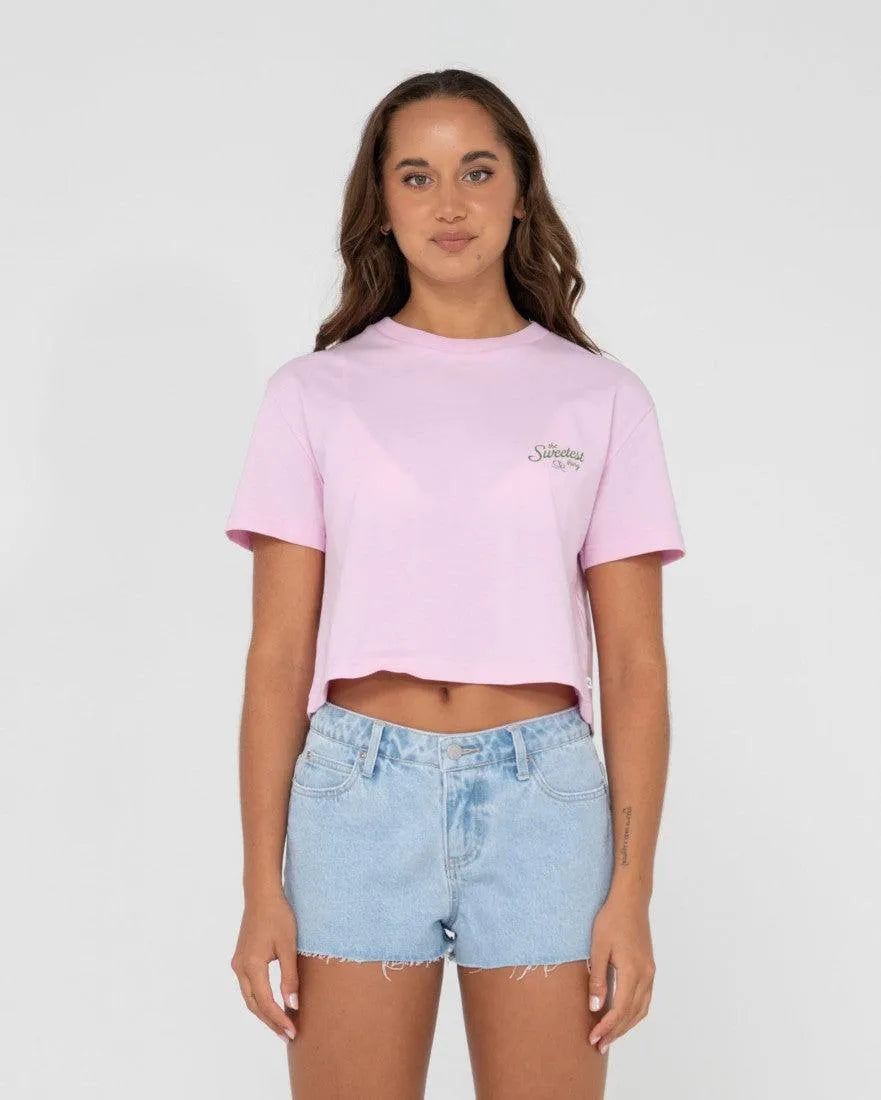 Sweetest Thing Graphic Cropped Tee - Beachin Surf