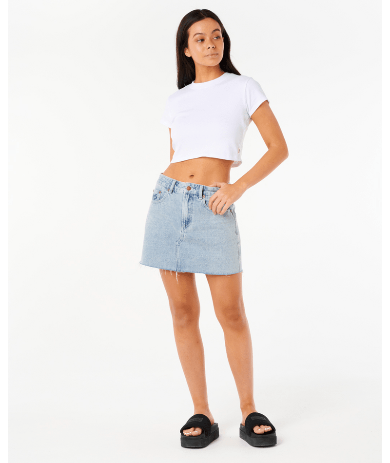 Tabby Denim Mini Skirt - Beachin Surf