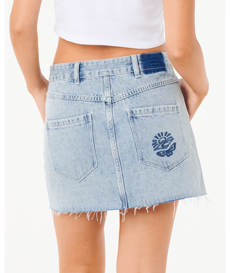Tabby Denim Mini Skirt - Beachin Surf