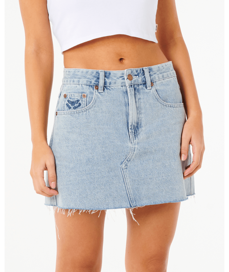 Tabby Denim Mini Skirt - Beachin Surf