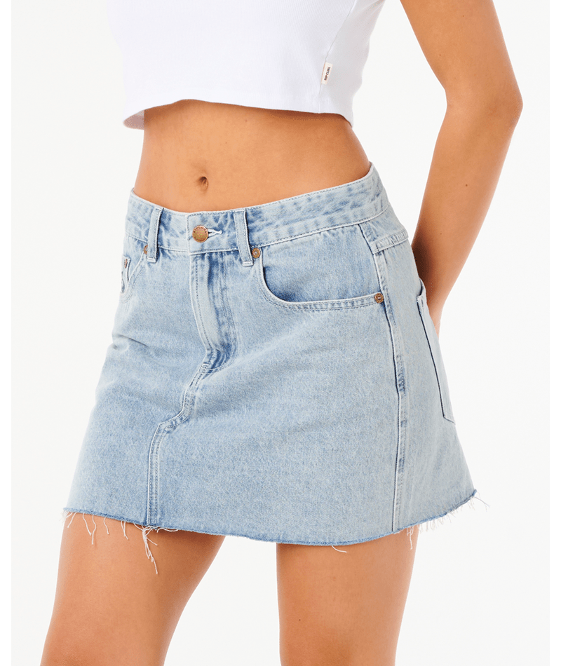 Tabby Denim Mini Skirt - Beachin Surf