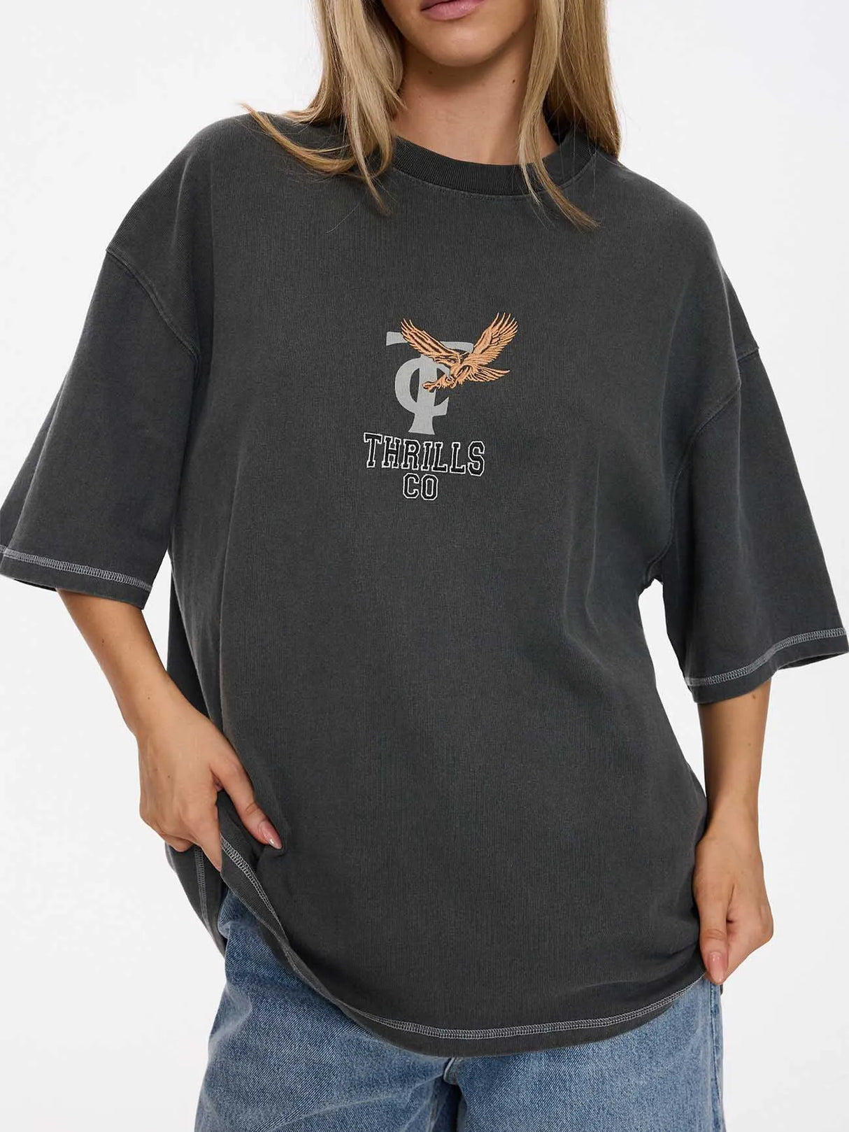 take-it-easy-oversized-tee-merch-black-bm-WTS25-137BM-7_1 - Beachin Surf