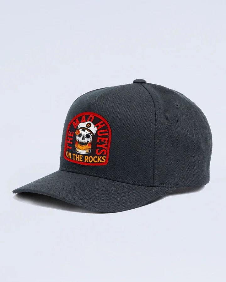 triple-on-the-rocks-twill-snapback-washed-black-wb001-H226M06012-1_1 - Beachin Surf