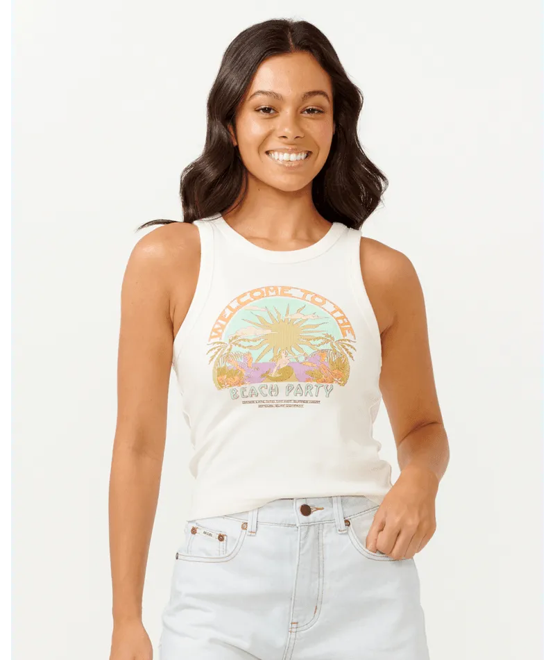 Tropicana Ribbed Tank - Beachin Surf