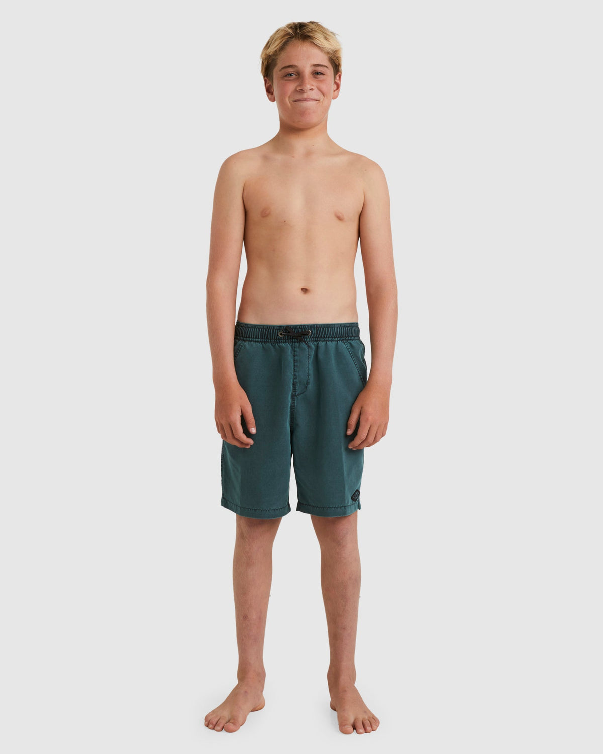 Billabong Boys 8-16 All Day Overdye Layback Boardshorts 16" - Dark Forest