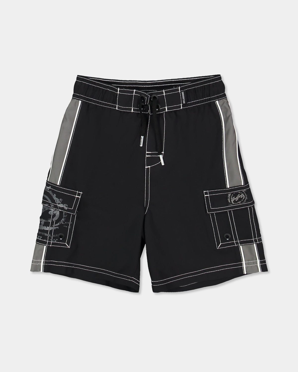 Billabong Groms Throw On 3.0 Boardshort - Black/Grey