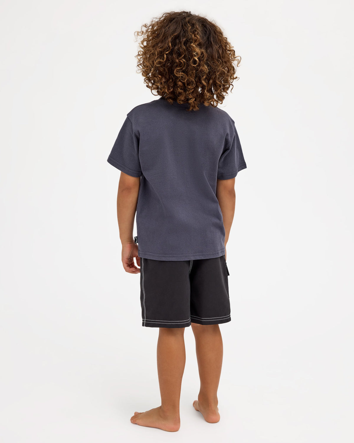Billabong Groms Panel SS Tee - Aged Indigo