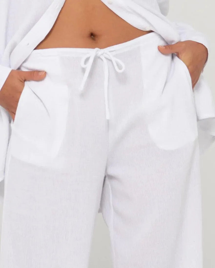 Vahala High Waisted Relaxed Fit Pant - Beachin Surf