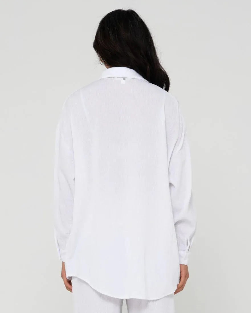 Vahala Oversized Long Sleeve Shirt - Beachin Surf