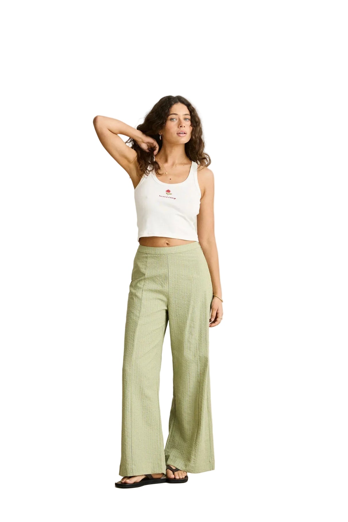 vista-stripe-wide-leg-pant-oli-0426W-PA03-OLI-4_1 - Beachin Surf