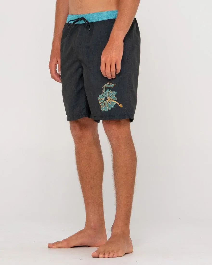 Vivid Bloom Elastic Boardshort