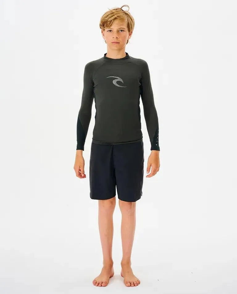 Waves Long Sleeve Rash Vest - Boys (8-16 Years) - Beachin Surf