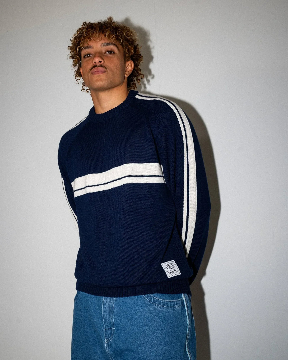 White Lines 2.0 Knitted Crew