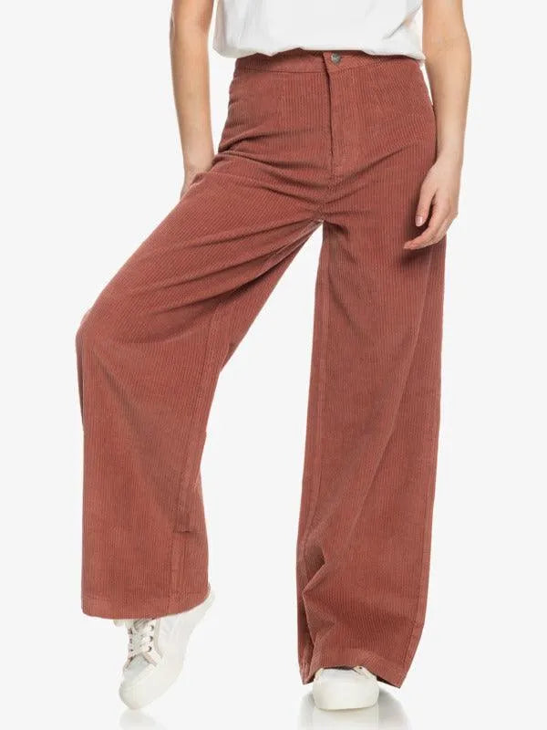 Winter Around - Wide Leg Corduroy Trousers - Beachin Surf