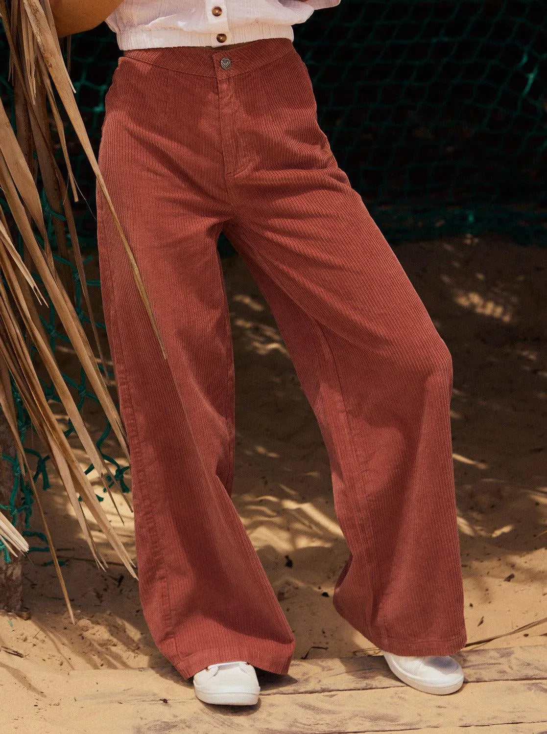 Winter Around - Wide Leg Corduroy Trousers - Beachin Surf
