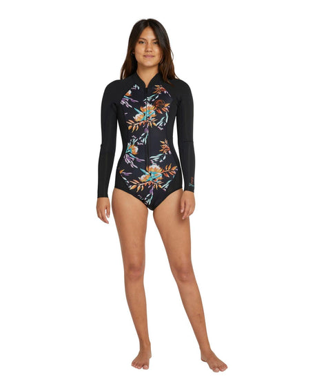 Women's Bahia 2mm Long Sleeve Cheeky Spring Suit Wetsuit - Beachin Surf