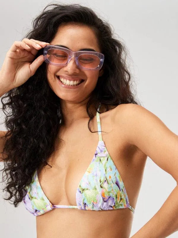 Womens Blumen Tiki Tri Bikini Top - Beachin Surf