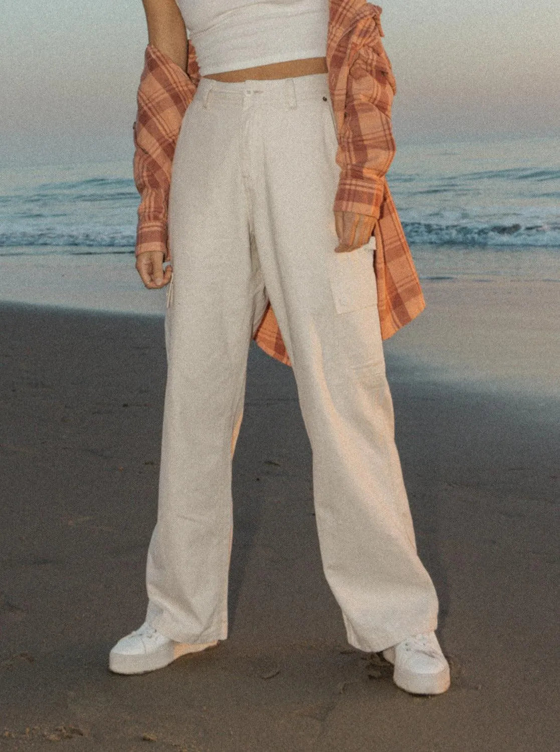 Womens Lefty Cargo Trousers - Beachin Surf