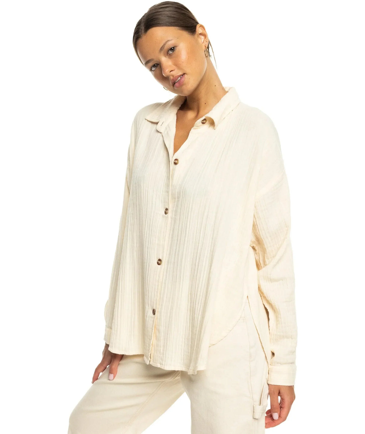 Womens Morning Time Long Sleeve Shirt