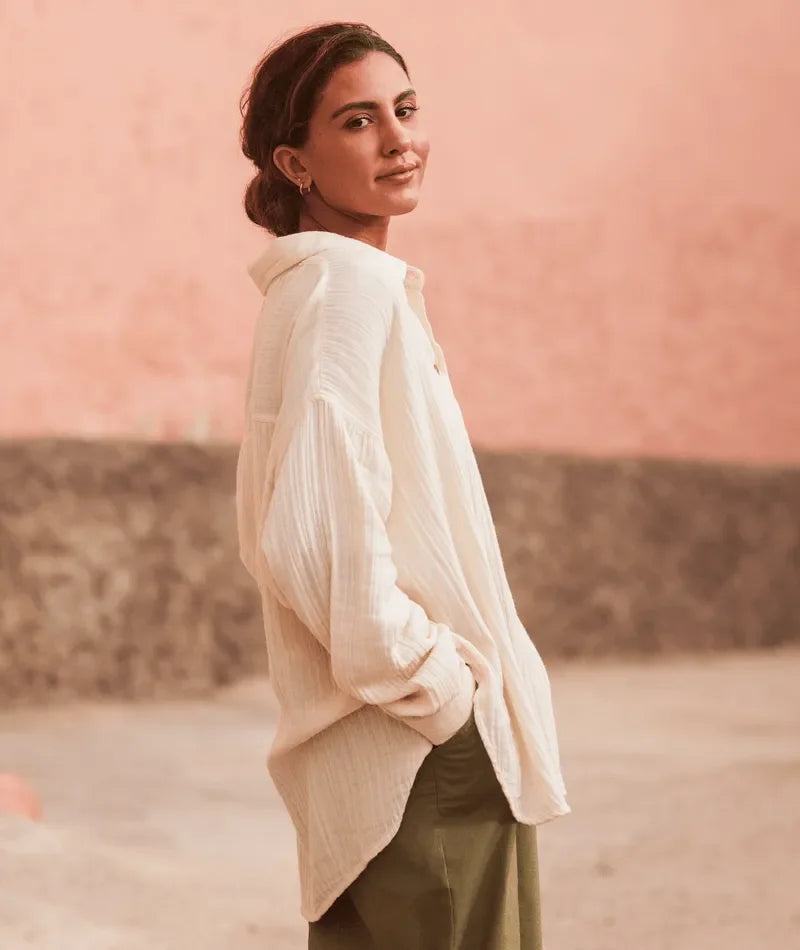 Womens Morning Time Long Sleeve Shirt