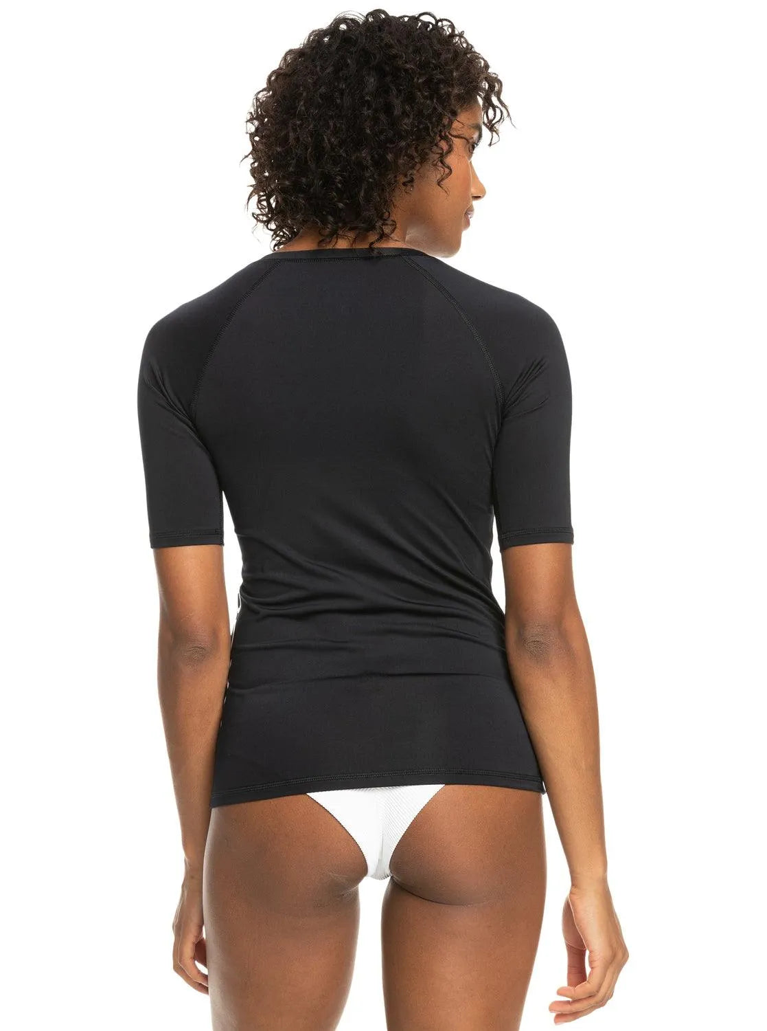 Womens New Essentials Short Sleeve Zip-Up Rash Vest - Beachin Surf