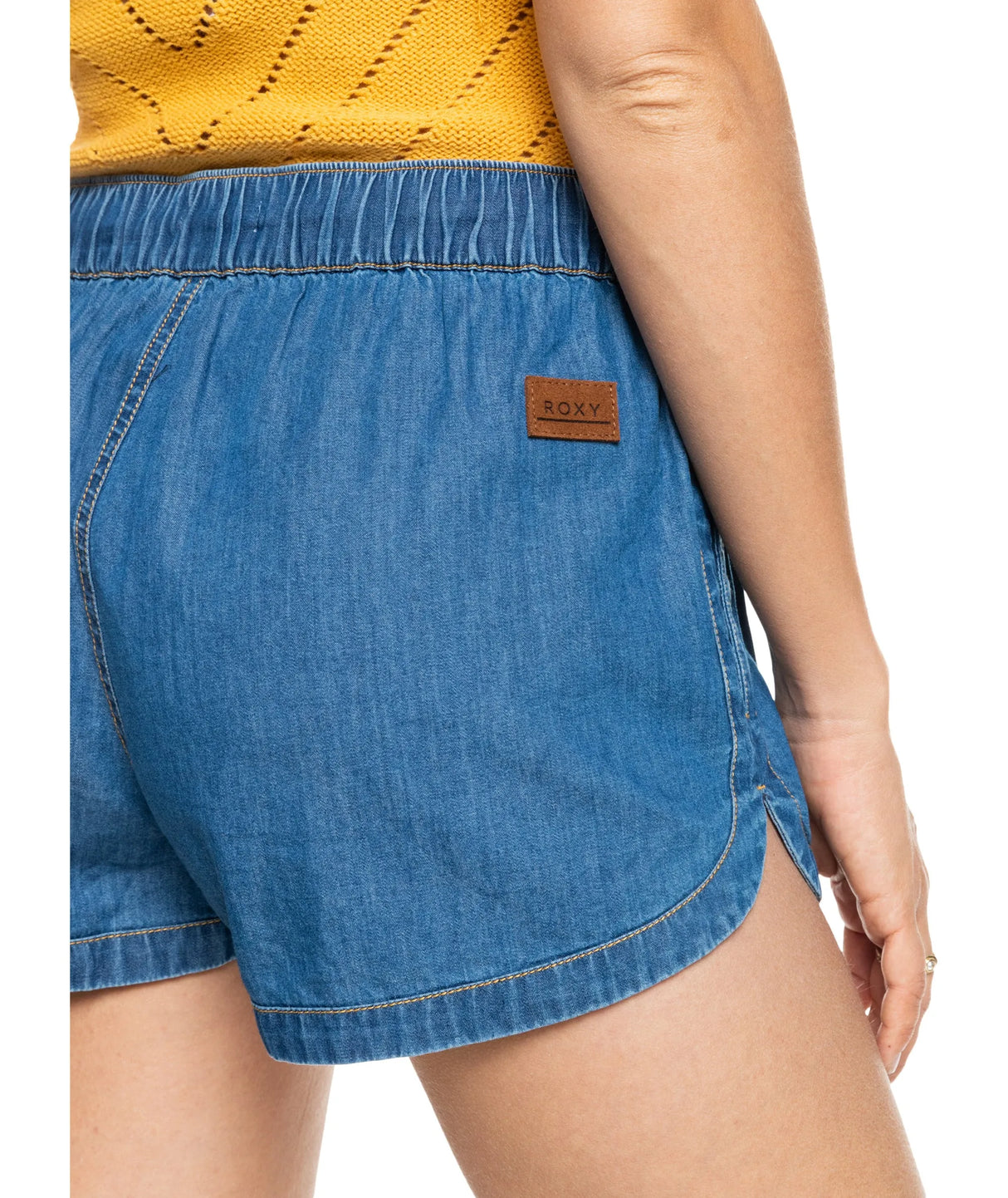 Womens New Impossible Denim Mid Shorts - Beachin Surf