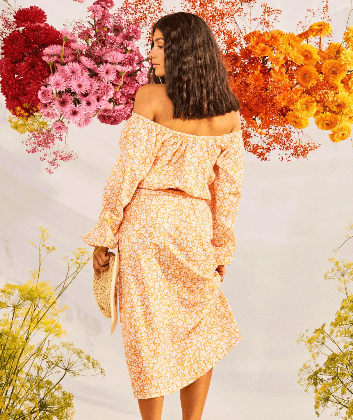 Womens Shelly Beach Again Midi Skirt - Beachin Surf