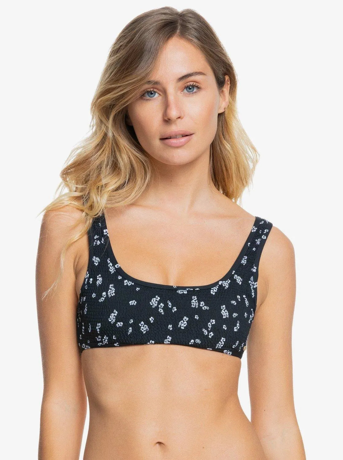 Womens Tropical Oasis Separate Smocked Bralette Bikini Top - Beachin Surf