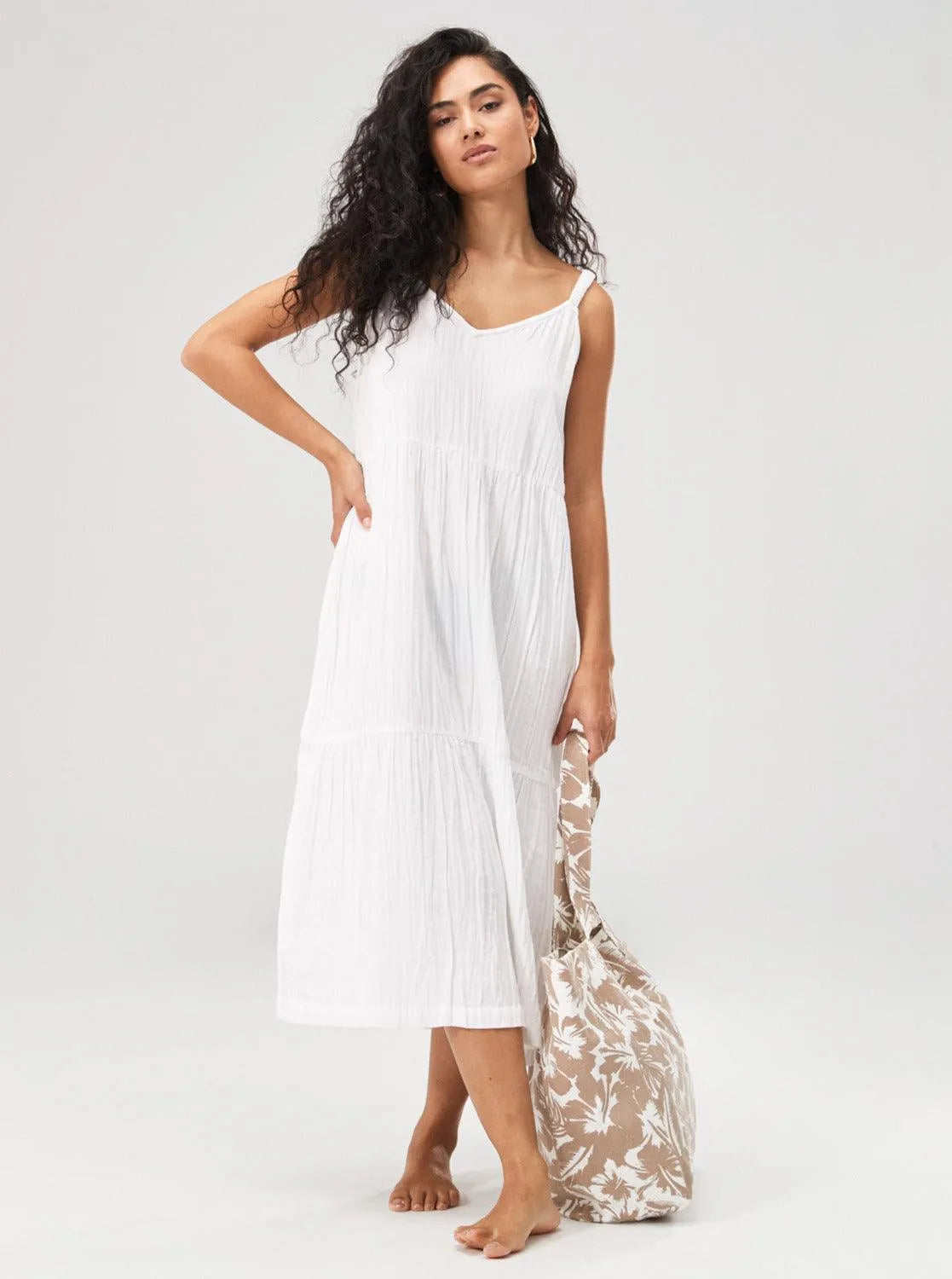 Womens Waiting Line Midi Dress - Beachin Surf