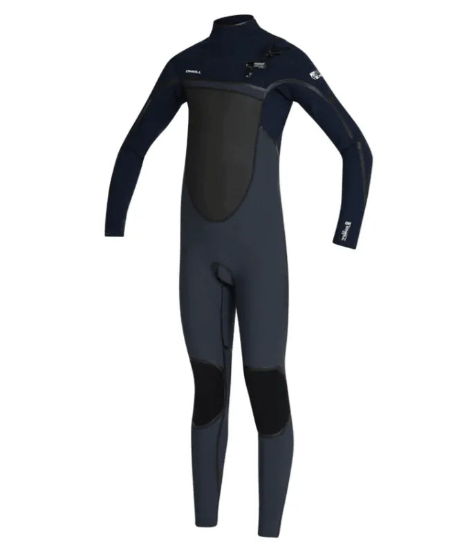 Boys Psycho Tech 3/2Mm Steamer Chest Zip Wetsuit - Gunmetal - Beachin Surf