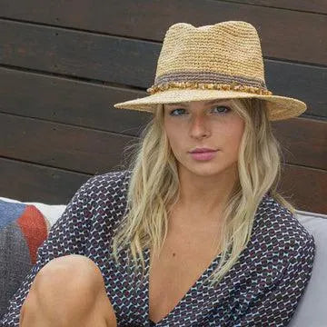 Christine Raffia Fedora - Beachin Surf