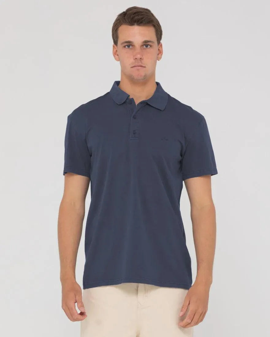 Comp Wash Short Sleeve Polo - Beachin Surf