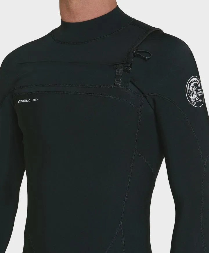 Defender 4/3Mm Steamer Chest Zip Wetsuit - Black - Beachin Surf